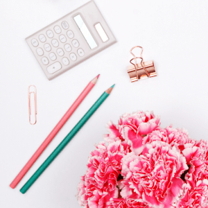 Lead magnet. Email List. Flower. Pencils. Calculator. Paper clip.