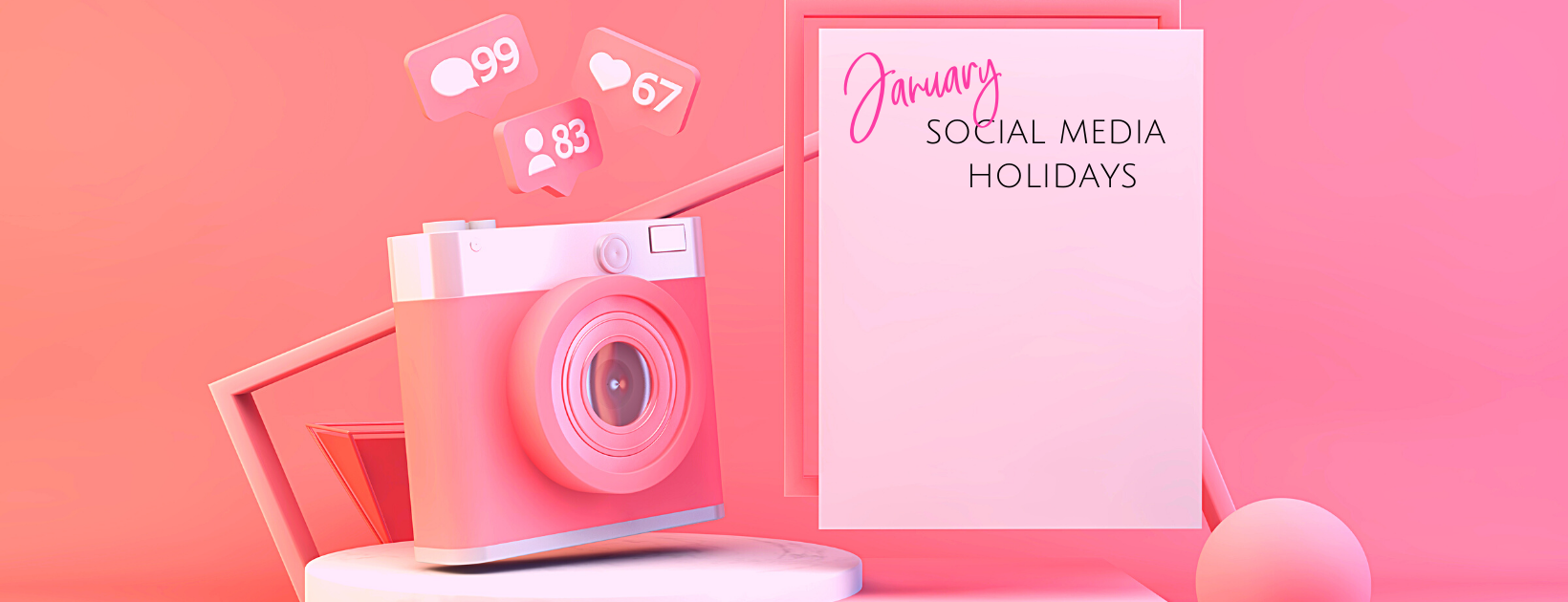 January Social Media Calendar With Hashtags – Simplifying Social Media ...