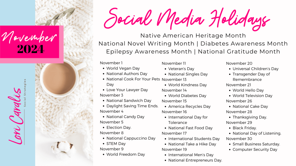 November Social Media Holidays